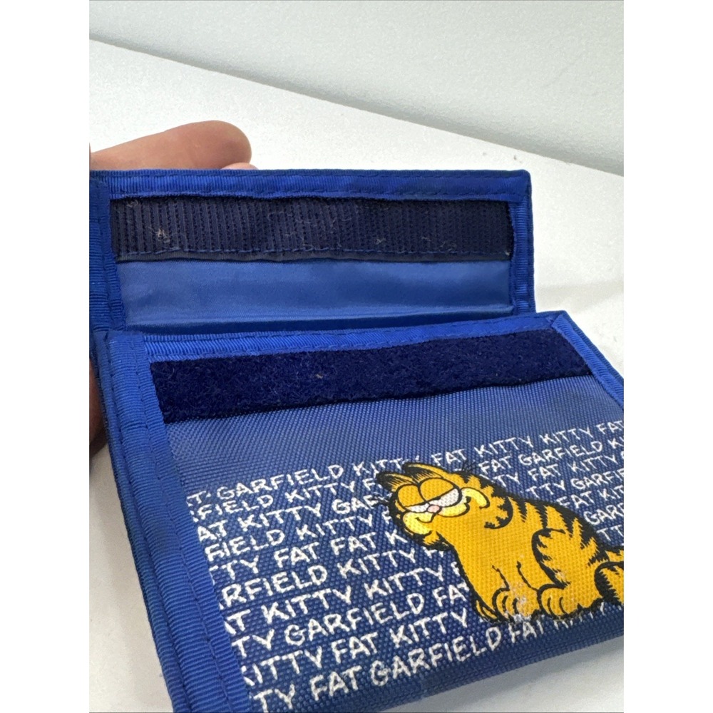 1978 Garfield Wallet Kat's Meow‎ Fat Kitty BlueVintage Classic Hook & Loop Style - Picture 4 of 7
